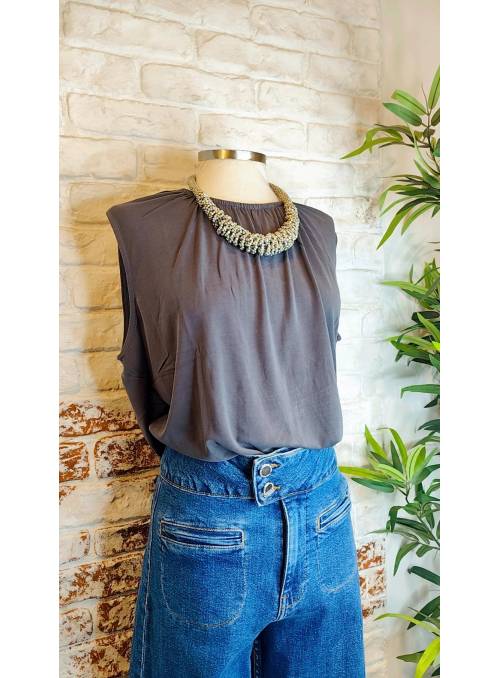 CAMISETA FILLY GRIS VERO MODA