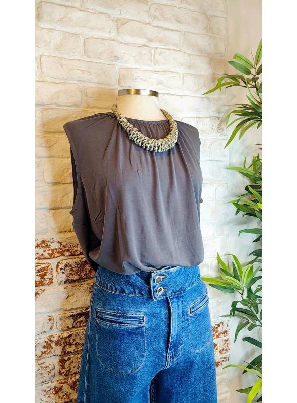 CAMISETA FILLY GRIS VERO MODA