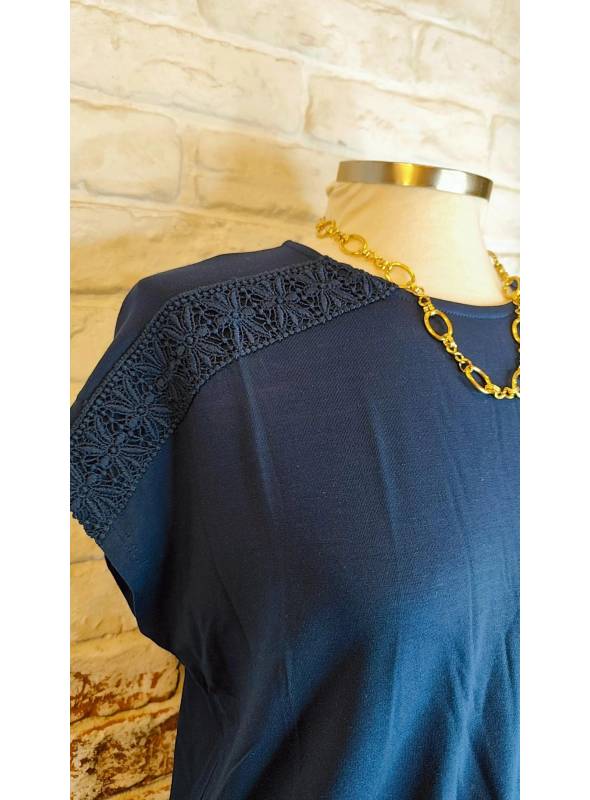 CAMISETA GINA AZUL VERO MODA