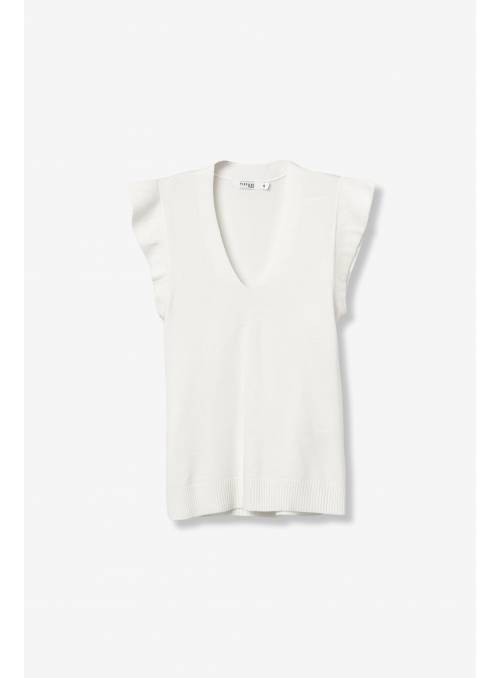 JERSEY RUFFLES BLANCO S/M TIFFOSI