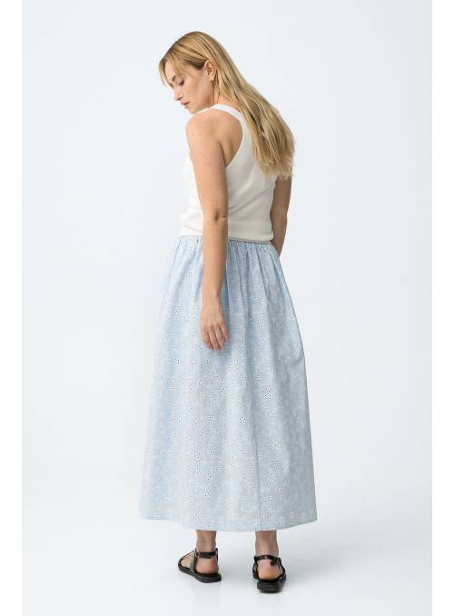 FALDA RUBBER CELESTE TIFFOSI