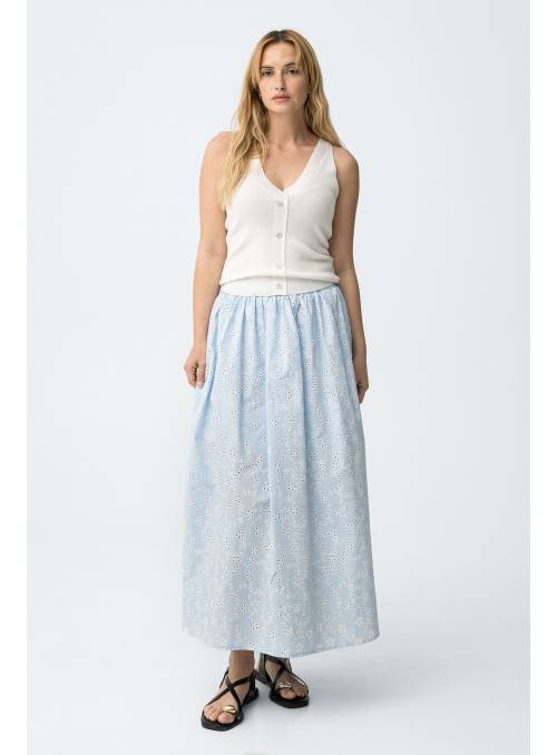 FALDA RUBBER CELESTE TIFFOSI