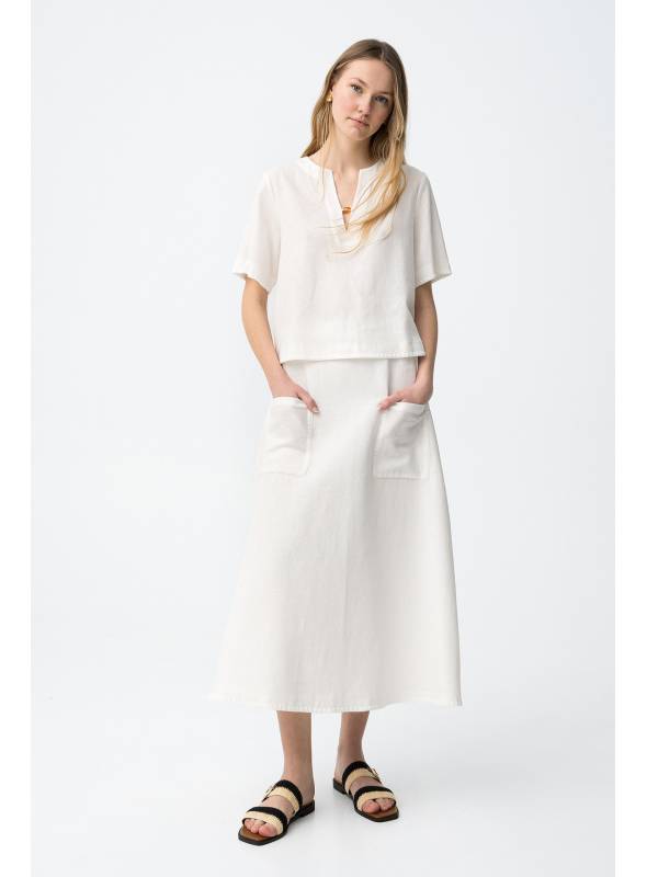 FALDA SAHARA BLANCA TIFFOSI