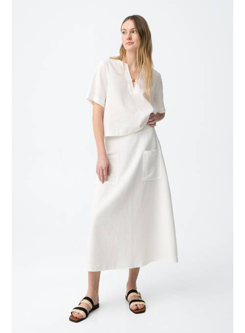 FALDA SAHARA BLANCA TIFFOSI