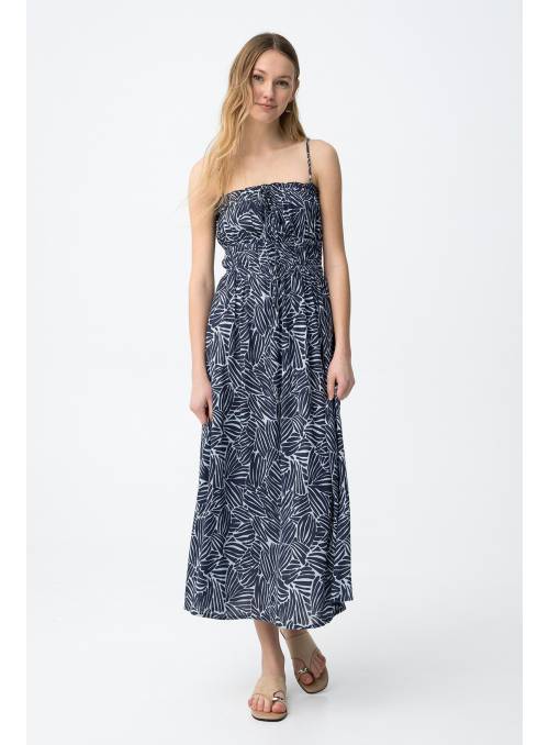 VESTIDO OTAVIA ESTAMPADO AZUL TIFFOSI