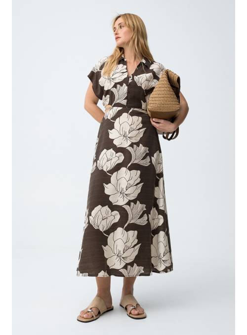 VESTIDO CORNETO ESTAMPADO CHOCO TIFFOSI