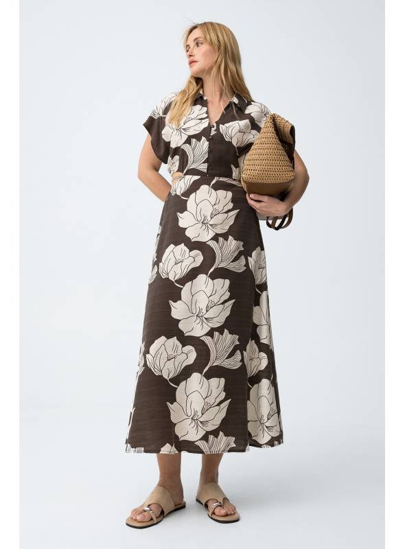 VESTIDO CORNETO ESTAMPADO CHOCO TIFFOSI