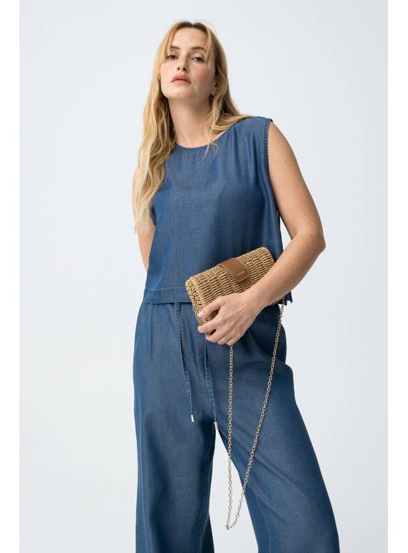 TOP LITA AZUL VAQUERO TIFFOSI