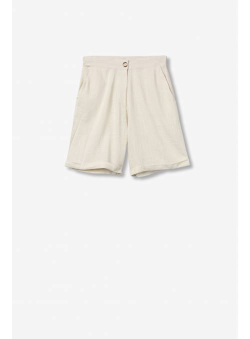 BERMUDA ZECA BEIGE LINO TIFFOSI