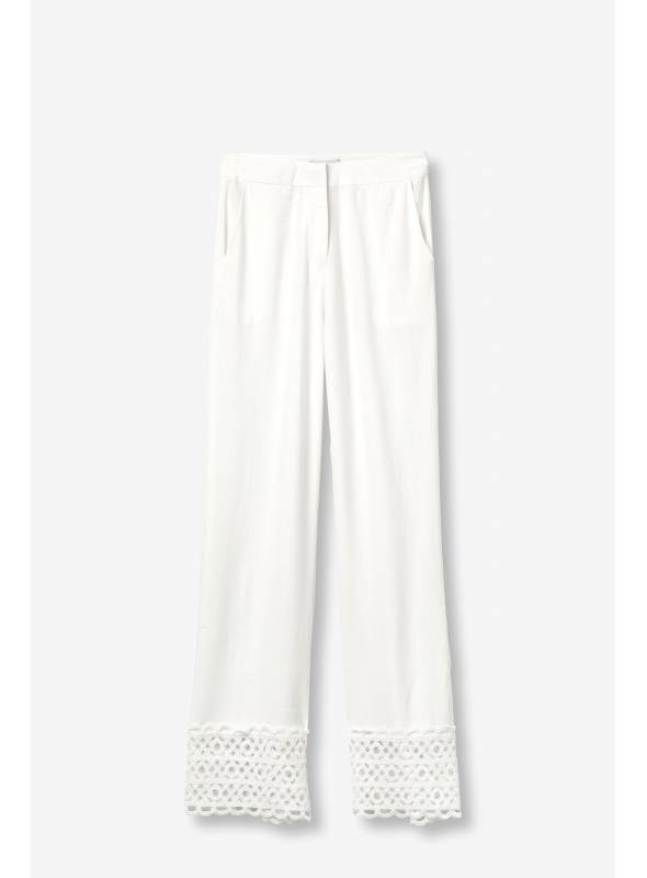 PANTALON LILITH LINO BLANCO TIFFOSI