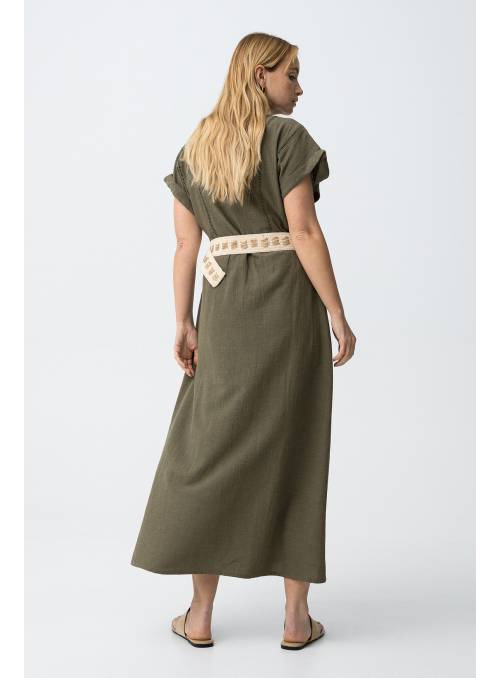 VESTIDO CAMISERO REILY VERDE TIFFOSI