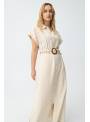 VESTIDO CAMISERO REILY BEIGE TIFFOSI