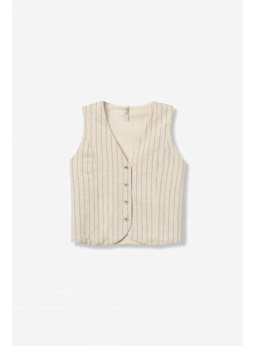 CHALECO ANITTA BEIGE TIFFOSI