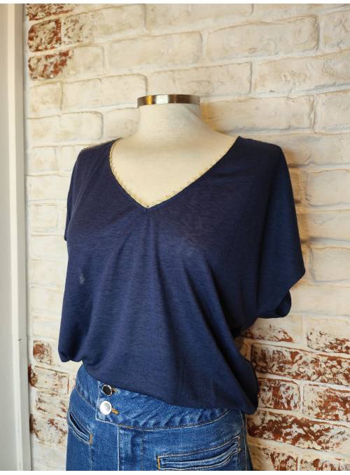 CAMISETA JACKIE AZUL VERO MODA