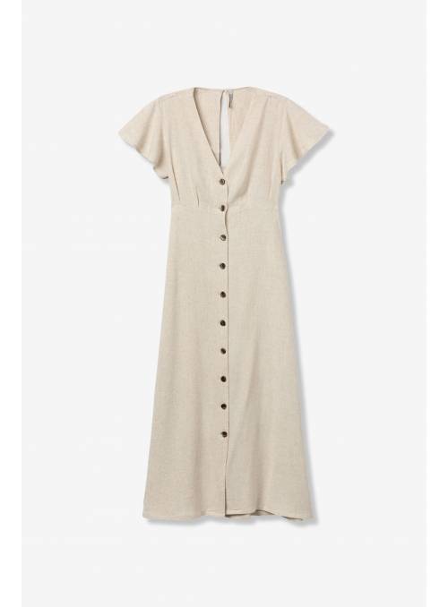 VESTIDO CALITO BEIGE TIFFOSI
