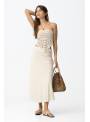 FALDA TROPA BEIGE LINO TIFFOSI