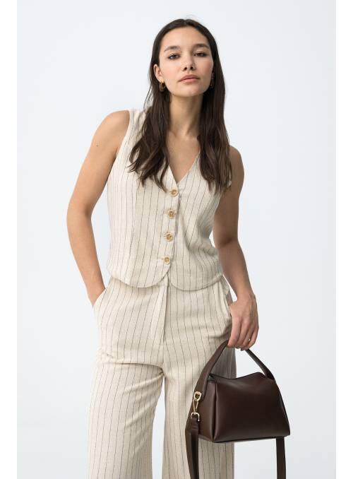 CHALECO ANITTA BEIGE TIFFOSI