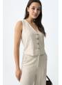 CHALECO ANITTA BEIGE TIFFOSI