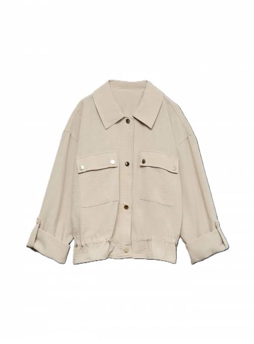 CHAQUETA SAHARIANA BEIG VERO MODA