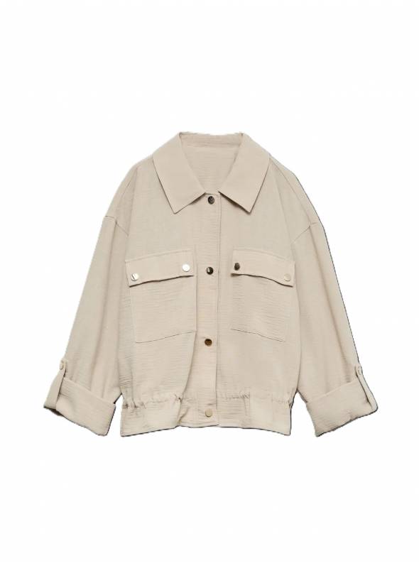 CHAQUETA SAHARIANA BEIG VERO MODA