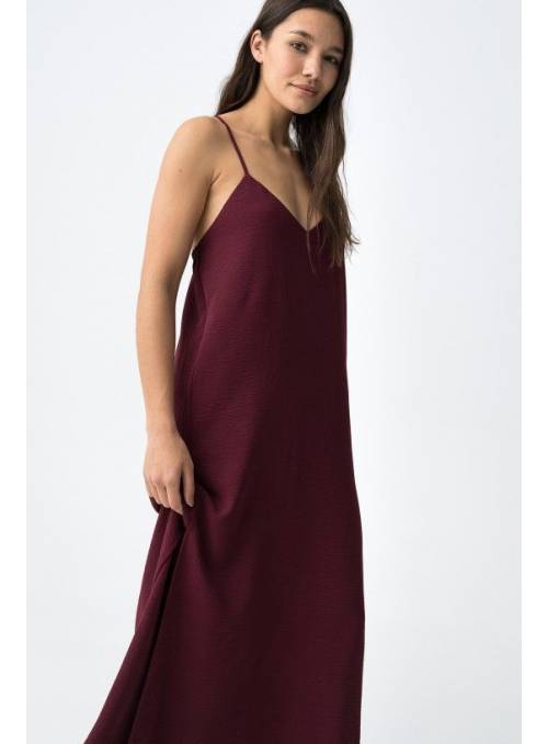 VESTIDO TIRANTE TIRANTE BESTIE GRANATE