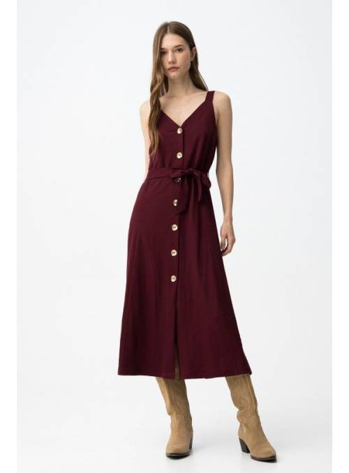 VESTIDOS SHARA GRANATE TIRANTE TIFFOSI