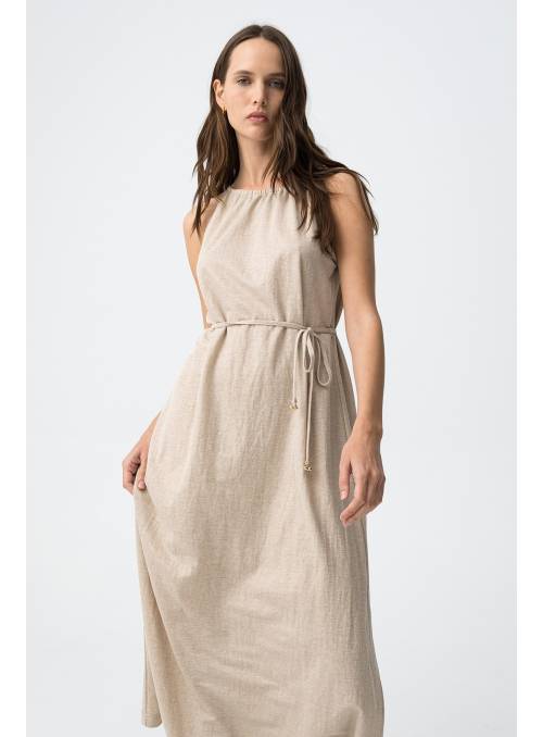 VESTIDO MILOTIC BEIG TIFFOSI