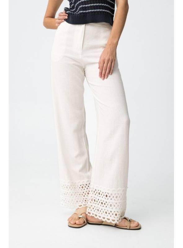 PANTALON LILITH LINO BLANCO TIFFOSI