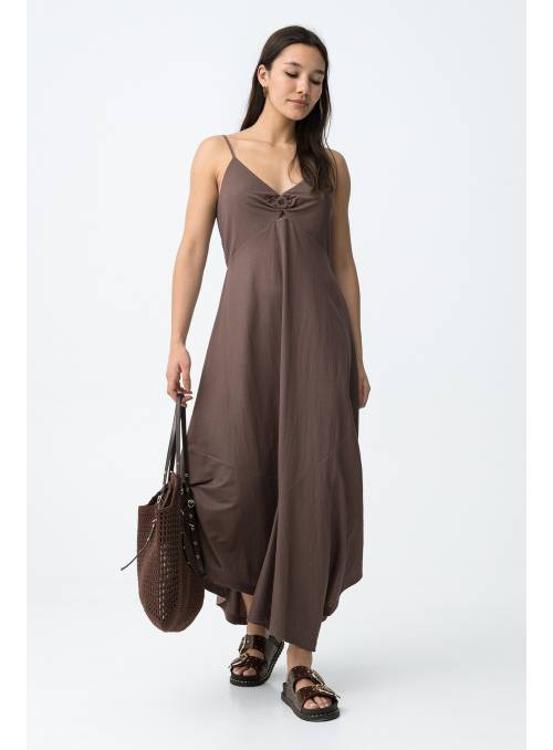 VESTIDO AGGRON MARRON TIFFOSI