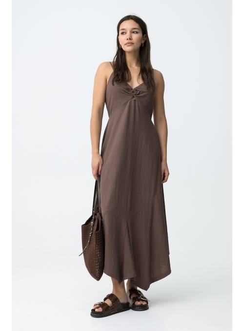 VESTIDO AGGRON MARRON TIFFOSI
