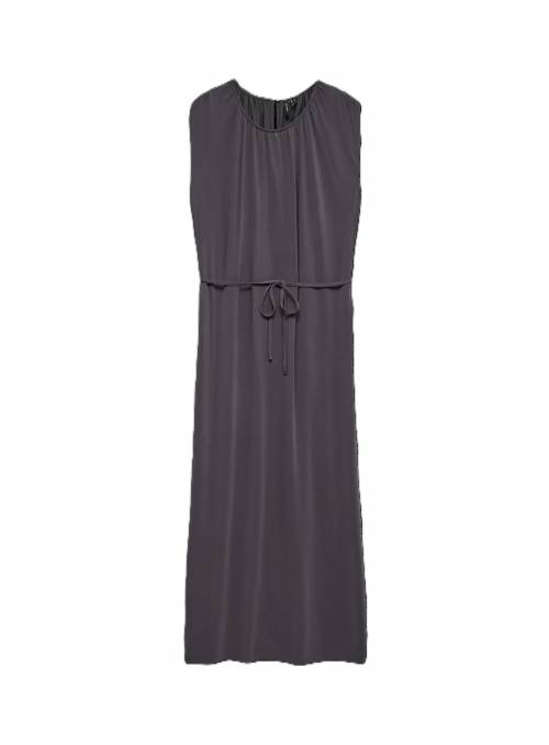 VESTIDO 7/8 GRIS OSCURO