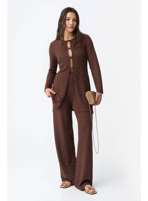 PANTALON MIKADO MARRON TIFFOSI