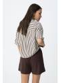 CAMISA RAYAS MARRON TIFFOSI