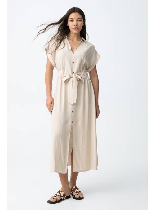 VESTIDO CAMOMELIA BEIGE TIFFOSI