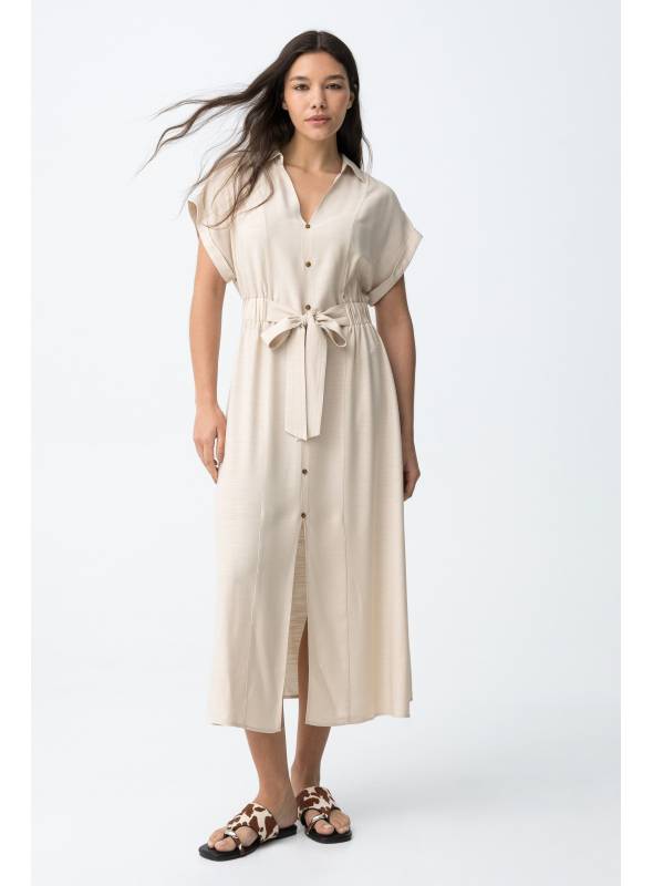 VESTIDO CAMOMELIA BEIGE TIFFOSI