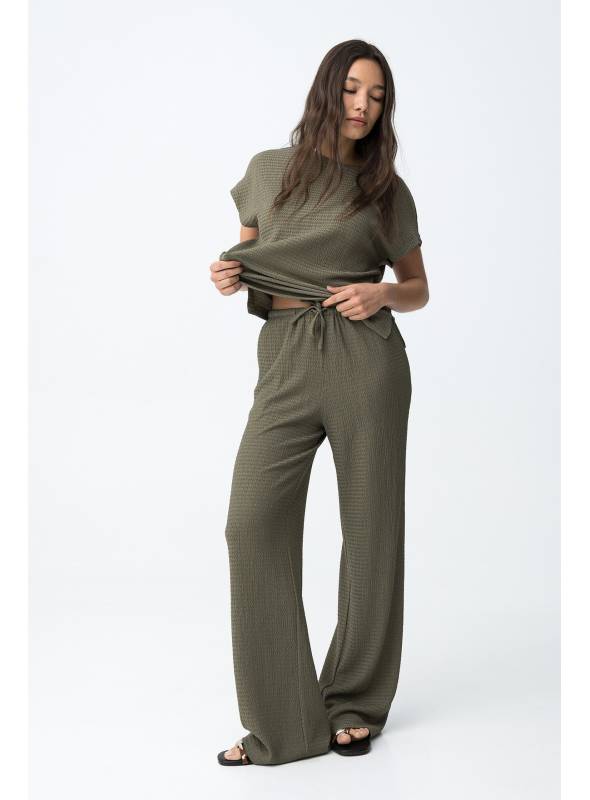 PANTALON WAFFLINO VERDE TIFFOSI