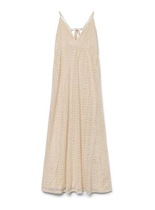 VESTIDO CROCHET MAYA BEIGE