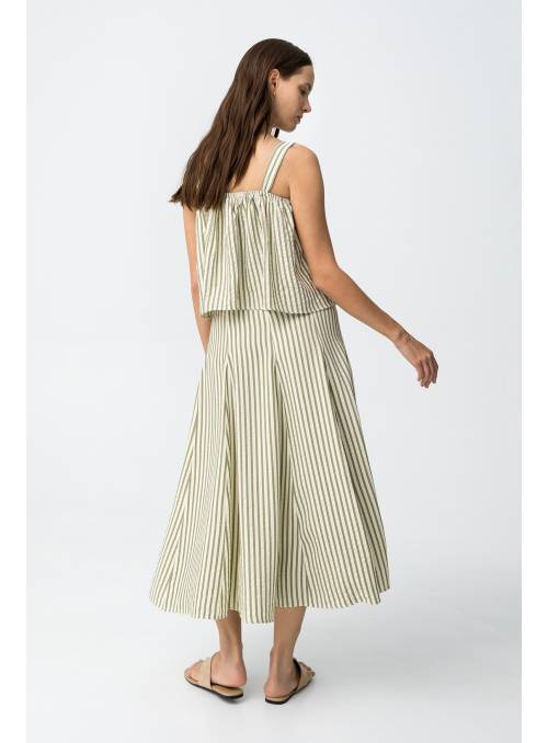 FALDA SOLEI RAYAS VERDE TIFFOSI