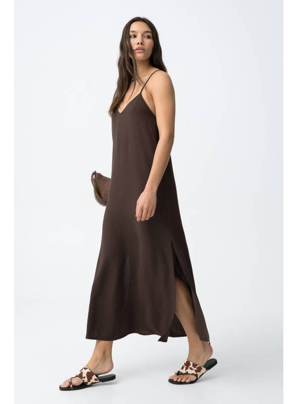 VESTIDO BESTIE MARRON TIFFOSI