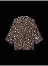 CAMISA TOPOS MARRON CHOCO