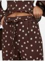 PANTALON MELISA CHOCOLATE Y TOPOS VERO MODA