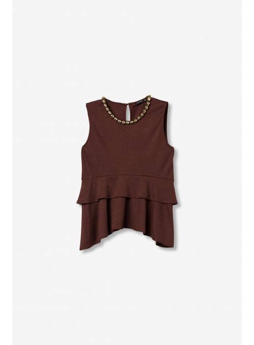 TOP ZUMMI MARRON TIFFOSI
