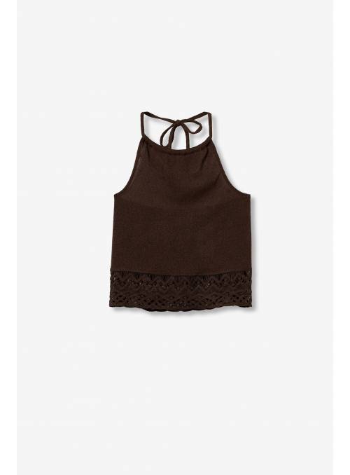 TOP CROCHE MARRON TIFFOSI