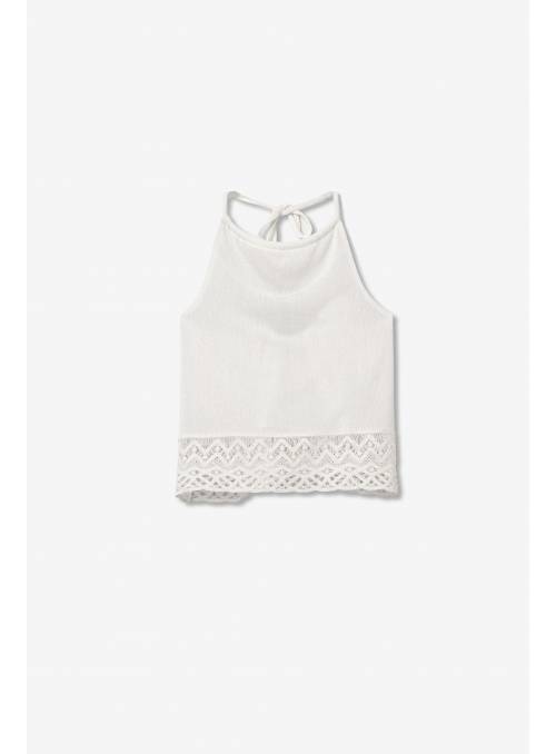 TOP CROCHE BLANCO TIFFOSI