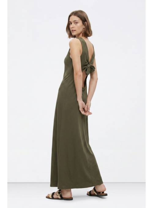 VESTIDO BONY ESPALDA LAZO VERDE TIFFOSI