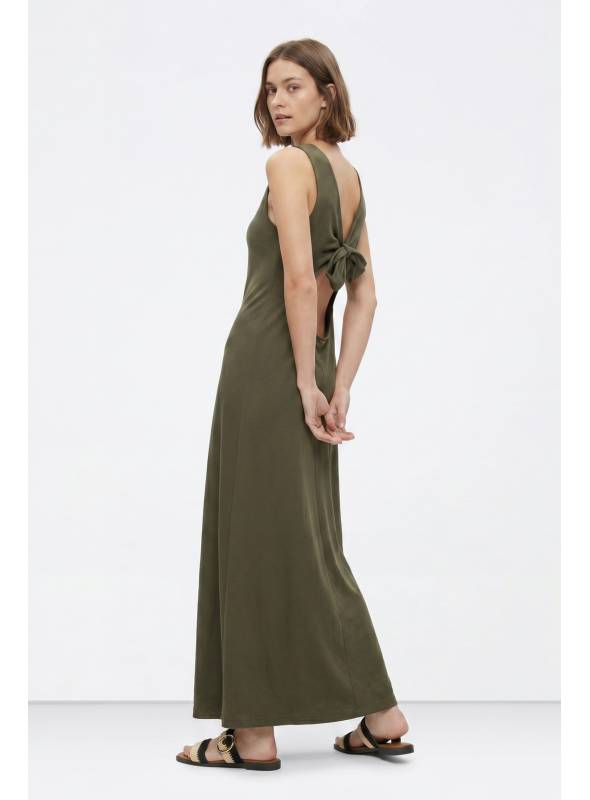VESTIDO BONY ESPALDA LAZO VERDE TIFFOSI