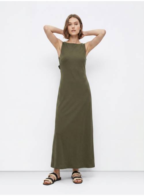 VESTIDO BONY ESPALDA LAZO VERDE TIFFOSI