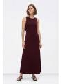 VESTIDO BONY ESPALDA LAZO GRANATE TIFFOSI