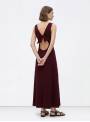 VESTIDO BONY ESPALDA LAZO GRANATE TIFFOSI