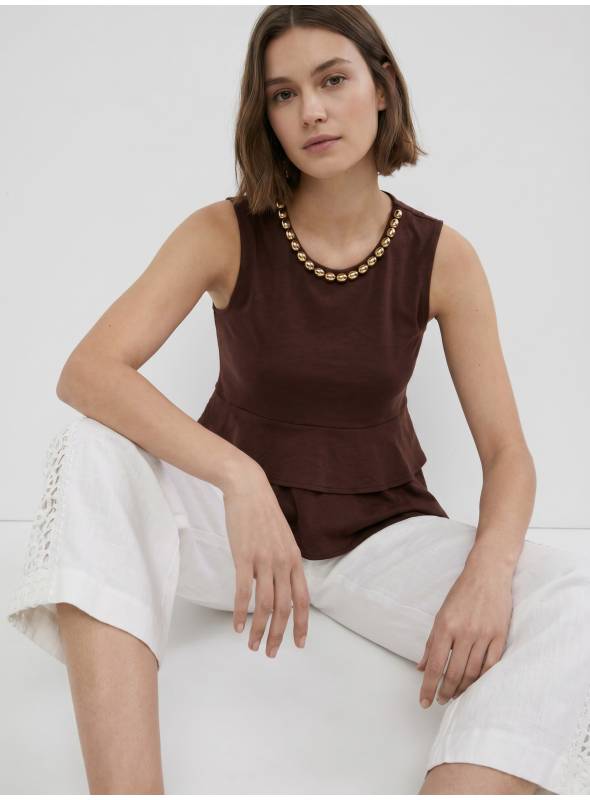 TOP ZUMMI MARRON TIFFOSI